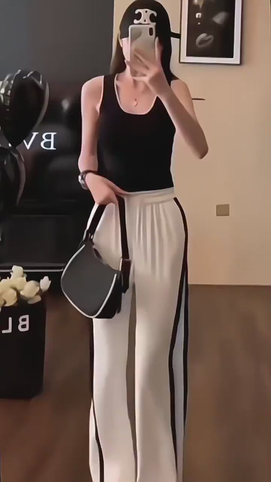 冰丝白色针织吊带背心女内搭夏季新款修身显瘦短款无袖打底衫上衣
